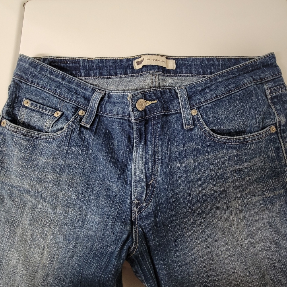 Levi's 518 women's Vintage Superlow Bootcut jeans junior's Size 11 M 30x32 - Picture 5 of 15